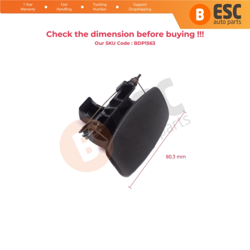 Glove Box Compartment Handle Opener Black for Renault Clio MK2 Phase 2 2001-2003 Symbol Thalia 2008-2012 681083300R 