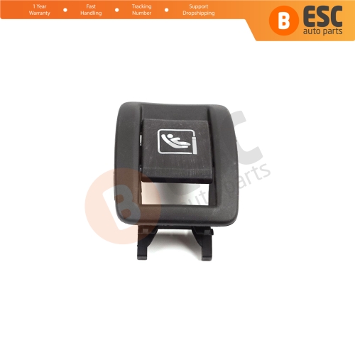 1 Piece Rear Child Seat Safety ISOFIX Slot Trim Cover Button For Renault Megane MK4 BFB B9A K9A 2015-On 4/5 Door 873E24846R