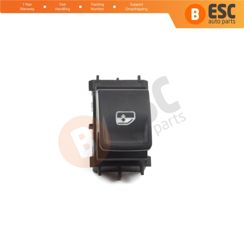 Passenger Door Window Switch Single Control Button 4 Pin for VW Crafter 2 Golf 7 Passat B8 Polo 6 Octavia 4 Superb 3 Leon 3 Ibiza 5 Ateca Audi A1 MK2 5G0959855D