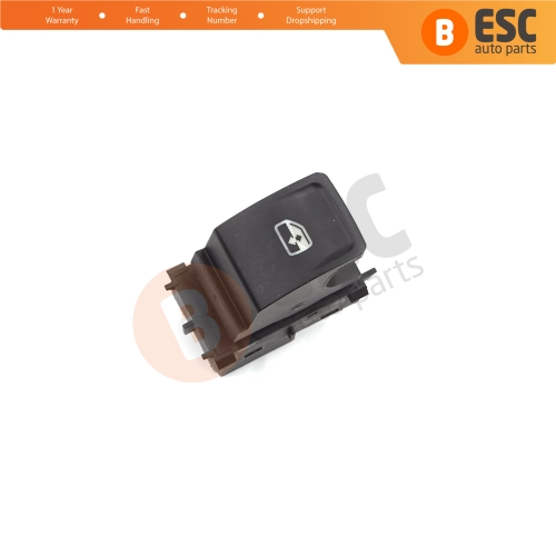 Passenger Door Window Switch Single Control Button 4 Pin for VW Crafter 2 Golf 7 Passat B8 Polo 6 Octavia 4 Superb 3 Leon 3 Ibiza 5 Ateca Audi A1 MK2 5G0959855M