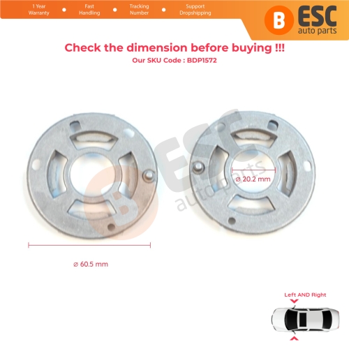 Side Wing Exterior Mirror Folding Bearing Support Bracket For Skoda Kodiaq NS 2016-2024 VW Caddy SA 2015-2020