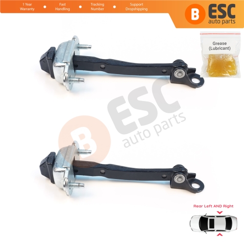 2 Pieces Rear Door Stop Check Assy Limiter Strap for Renault Dacia Jogger RK 2021-On 824316685R