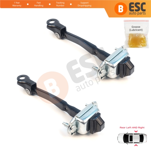2 Pieces Rear Door Stop Check Assy Limiter Strap for Renault Dacia Jogger RK 2021-On 824316685R