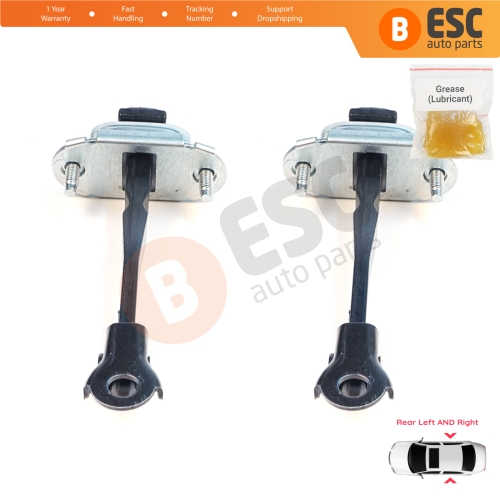 2 Pieces Rear Door Stop Check Assy Limiter Strap for Renault Dacia Jogger RK 2021-On 824316685R