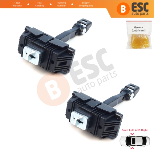 2 Pieces Front Door Stop Check Assy Limiter Strap for Toyota Avensis MK2 T25 2003-2008 6861005040