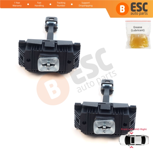 2 Pieces Front Door Stop Check Assy Limiter Strap for Toyota Avensis MK2 T25 2003-2008 6861005040