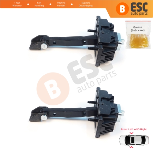 2 Pieces Front Door Stop Check Assy Limiter Strap for Toyota Avensis MK2 T25 2003-2008 6861005040