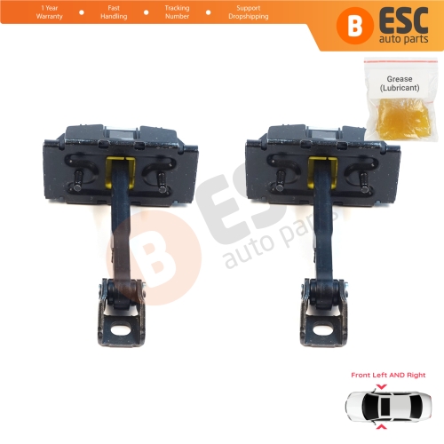 2 Pieces Front Door Stop Check Assy Limiter Strap for Toyota Avensis MK2 T25 2003-2008 6861005040