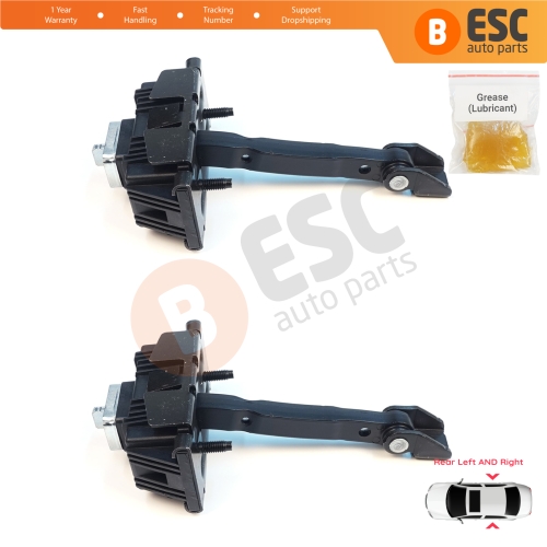 2 Pieces Rear Door Stop Check Assy Limiter Strap for Toyota Avensis MK2 T25 2003-2008 6863005040