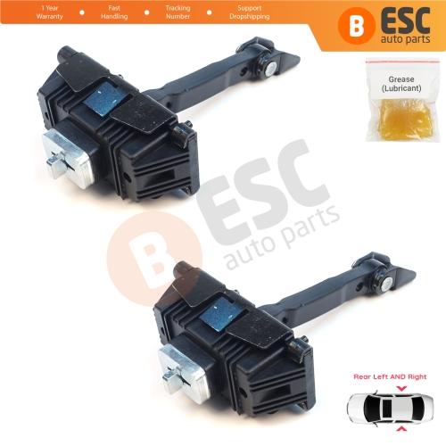2 Pieces Rear Door Stop Check Assy Limiter Strap for Toyota Avensis MK2 T25 2003-2008 6863005040