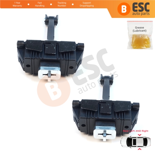 2 Pieces Rear Door Stop Check Assy Limiter Strap for Toyota Avensis MK2 T25 2003-2008 6863005040