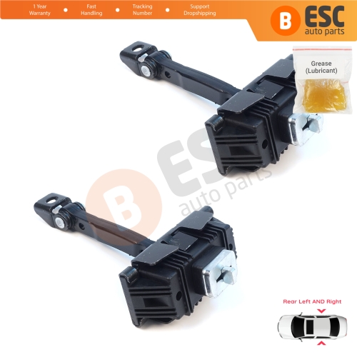 2 Pieces Rear Door Stop Check Assy Limiter Strap for Toyota Avensis MK2 T25 2003-2008 6863005040