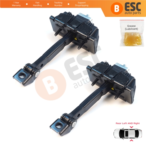 2 Pieces Rear Door Stop Check Assy Limiter Strap for Toyota Avensis MK2 T25 2003-2008 6863005040