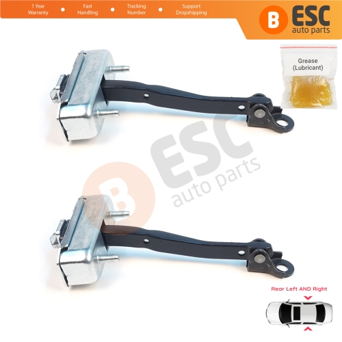 2 Pieces Rear Door Stop Check Assy Limiter Strap for Toyota Avensis MK3 T27 T270 2009-2018 6863005050