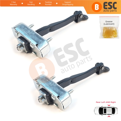 2 Pieces Rear Door Stop Check Assy Limiter Strap for Toyota Avensis MK3 T27 T270 2009-2018 6863005050