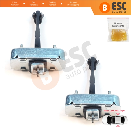 2 Pieces Rear Door Stop Check Assy Limiter Strap for Toyota Avensis MK3 T27 T270 2009-2018 6863005050