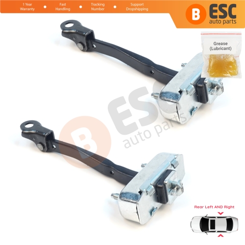 2 Pieces Rear Door Stop Check Assy Limiter Strap for Toyota Avensis MK3 T27 T270 2009-2018 6863005050