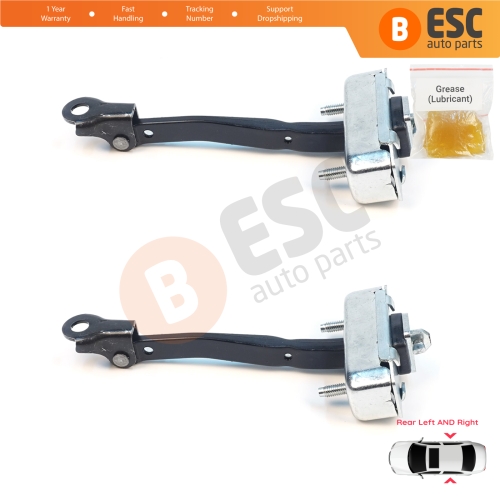 2 Pieces Rear Door Stop Check Assy Limiter Strap for Toyota Avensis MK3 T27 T270 2009-2018 6863005050
