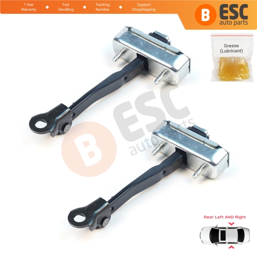 2 Pieces Rear Door Stop Check Assy Limiter Strap for Toyota Avensis MK3 T27 T270 2009-2018 6863005050
