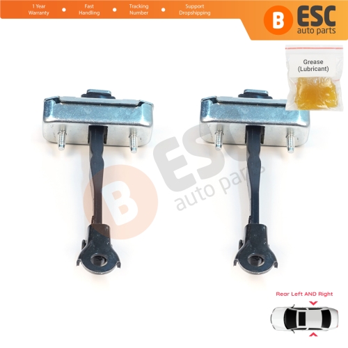 2 Pieces Rear Door Stop Check Assy Limiter Strap for Toyota Avensis MK3 T27 T270 2009-2018 6863005050