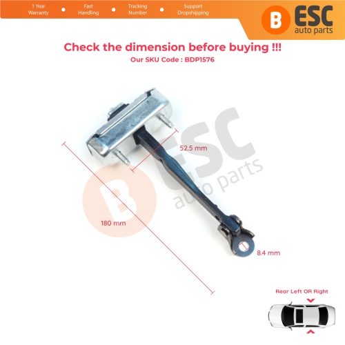 Rear Door Stop Check Assy Limiter Strap for Toyota Avensis MK3 T27 T270 2009-2018 6863005050
