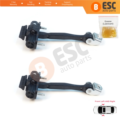 2 Pieces Front Door Stop Check Assy Limiter Strap for Jeep Renegade BU B1 BV 2014-On 51953320