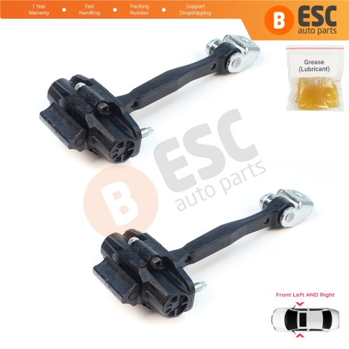2 Pieces Front Door Stop Check Assy Limiter Strap for Jeep Renegade BU B1 BV 2014-On 51953320