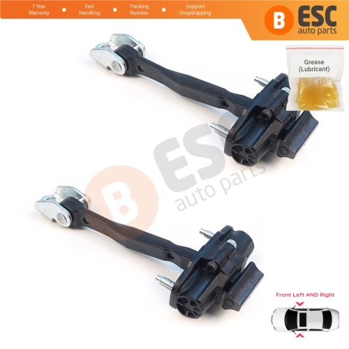 2 Pieces Front Door Stop Check Assy Limiter Strap for Jeep Renegade BU B1 BV 2014-On 51953320