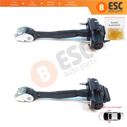 2 Pieces Front Door Stop Check Assy Limiter Strap for Jeep Renegade BU B1 BV 2014-On 51953320
