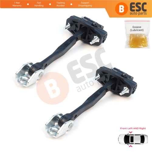 2 Pieces Front Door Stop Check Assy Limiter Strap for Jeep Renegade BU B1 BV 2014-On 51953320