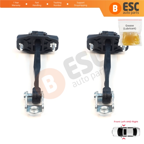 2 Pieces Front Door Stop Check Assy Limiter Strap for Jeep Renegade BU B1 BV 2014-On 51953320