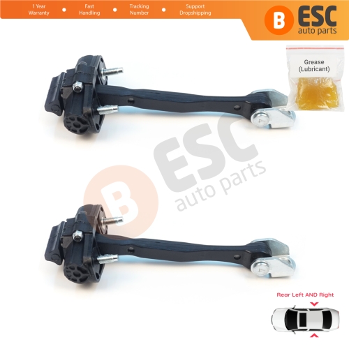 2 Pieces Rear Door Stop Check Assy Limiter Strap for Jeep Renegade BU B1 BV 2014-On 51953322