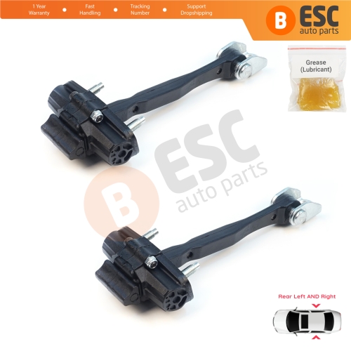 2 Pieces Rear Door Stop Check Assy Limiter Strap for Jeep Renegade BU B1 BV 2014-On 51953322