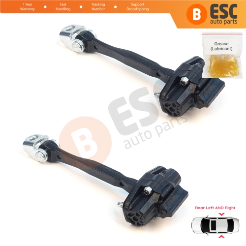2 Pieces Rear Door Stop Check Assy Limiter Strap for Jeep Renegade BU B1 BV 2014-On 51953322