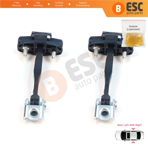 2 Pieces Rear Door Stop Check Assy Limiter Strap for Jeep Renegade BU B1 BV 2014-On 51953322