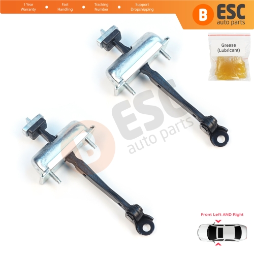 2 Pieces Front Door Stop Check Assy Limiter Strap for Jeep Cherokee MK5 KL 2014-2023 K68103030AD