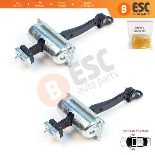 2 Pieces Front Door Stop Check Assy Limiter Strap for Jeep Cherokee MK5 KL 2014-2023 K68103030AD