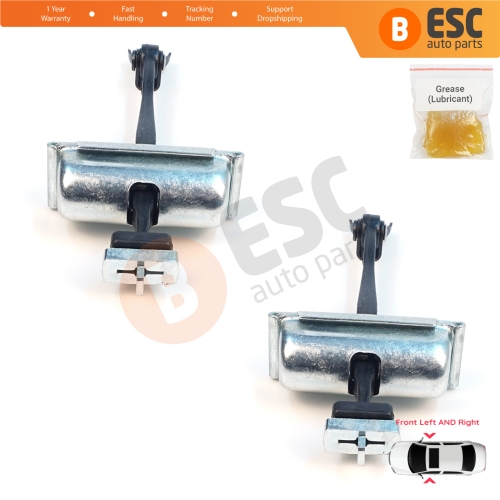 2 Pieces Front Door Stop Check Assy Limiter Strap for Jeep Cherokee MK5 KL 2014-2023 K68103030AD