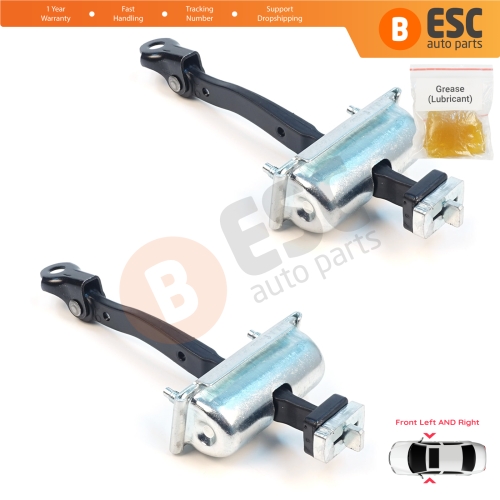 2 Pieces Front Door Stop Check Assy Limiter Strap for Jeep Cherokee MK5 KL 2014-2023 K68103030AD