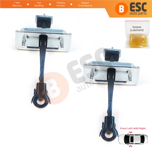 2 Pieces Front Door Stop Check Assy Limiter Strap for Jeep Cherokee MK5 KL 2014-2023 K68103030AD