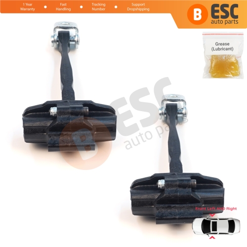 2 Pieces Front Door Stop Check Assy Limiter Strap for Jeep Compass MK2 MP/552 MP M6 MV M7 2017-On 68242951AB
