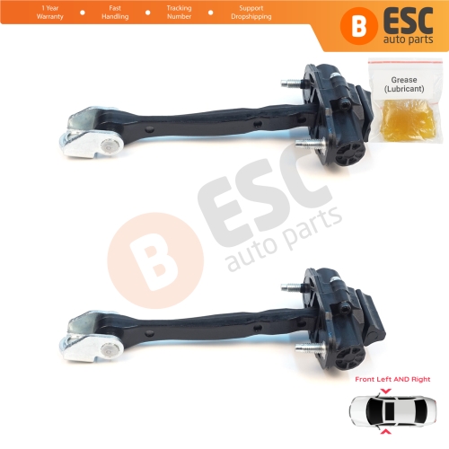 2 Pieces Front Door Stop Check Assy Limiter Strap for Jeep Compass MK2 MP/552 MP M6 MV M7 2017-On 68242951AB