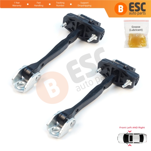 2 Pieces Front Door Stop Check Assy Limiter Strap for Jeep Compass MK2 MP/552 MP M6 MV M7 2017-On 68242951AB