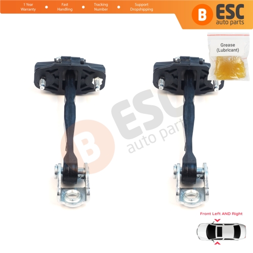 2 Pieces Front Door Stop Check Assy Limiter Strap for Jeep Compass MK2 MP/552 MP M6 MV M7 2017-On 68242951AB