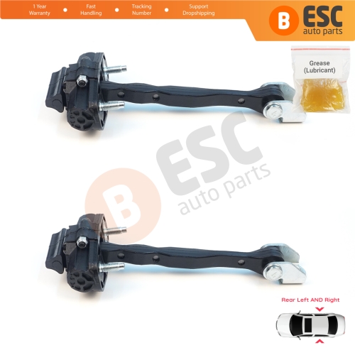 2 Pieces Rear Door Stop Check Assy Limiter Strap for Jeep Compass MK2 MP/552 MP M6 MV M7 2017-On 68243645AB