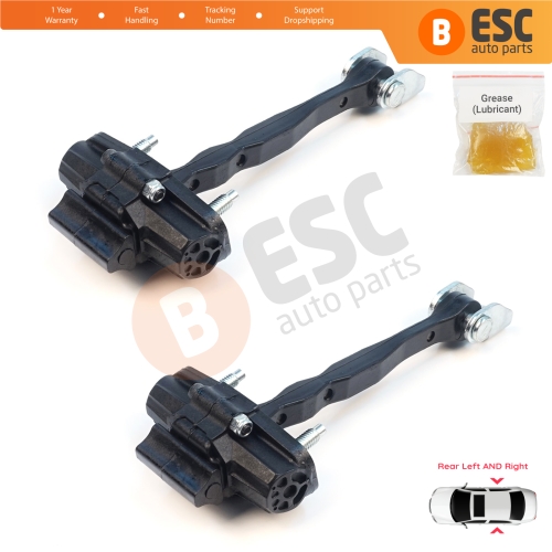 2 Pieces Rear Door Stop Check Assy Limiter Strap for Jeep Compass MK2 MP/552 MP M6 MV M7 2017-On 68243645AB