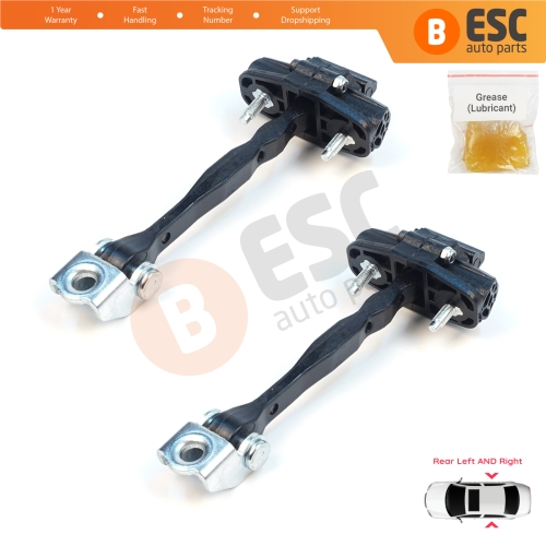 2 Pieces Rear Door Stop Check Assy Limiter Strap for Jeep Compass MK2 MP/552 MP M6 MV M7 2017-On 68243645AB