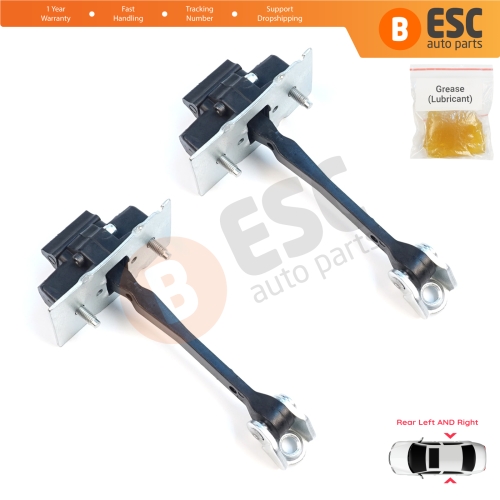 2 Pieces Rear Door Hinge Stop Check Strap Limiter for Citroen C Elysee Peugeot 301 9675207680