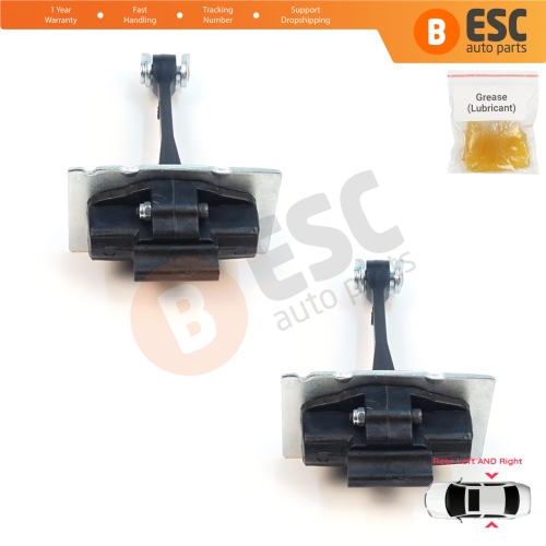 2 Pieces Rear Door Hinge Stop Check Strap Limiter for Citroen C Elysee Peugeot 301 9675207680