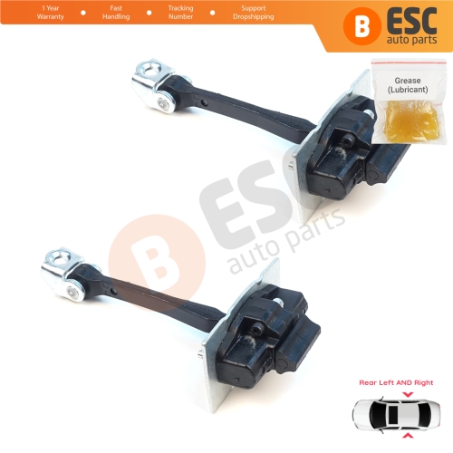 2 Pieces Rear Door Hinge Stop Check Strap Limiter for Citroen C Elysee Peugeot 301 9675207680